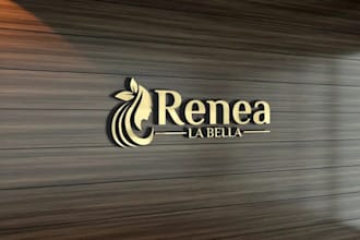 design a luxury hair restoration treatment company logo