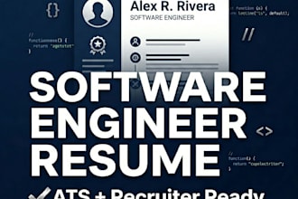 write a professional software engineer resume for ats and recruiters