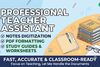 be your teacher virtual assistant for lesson plans and professional notes