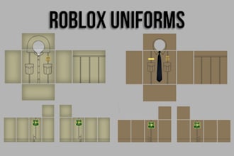 design custom roblox uniforms for roleplay, military, swat, police, secret agent