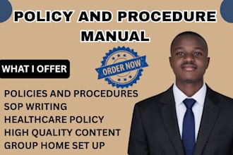 write policy and procedure manual for home care agency