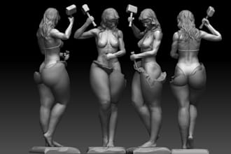 sturdypieces human figure,watertight mesh,3dprint,mask sculpt,shelf 3d figurines