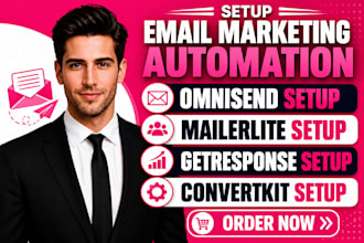 setup email marketing automation in omnisend mailerlite getresponse convertkit