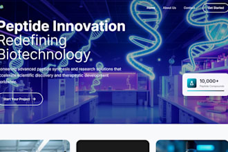 build peptide website peptide store supplement website for research peptides
