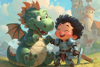 do comic illustrations, fantasy, children book