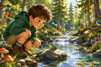 draw children book illustration storybook picture book watercolor book cover