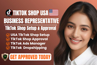 tiktok shop USA business representative setup tiktok shop for non resident