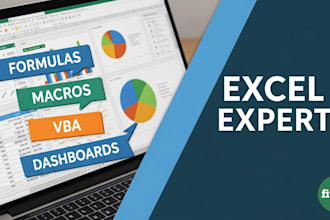 build custom excel spreadsheets templates, excel tracker, formula, macros, vba