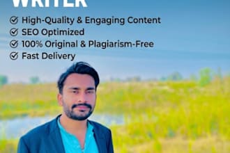 write professional articles and engaging blog posts for you
