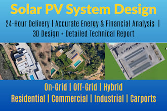 design solar pv system and deliver pvsol simulation report