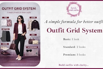 create an easy outfit grid to help you put outfits together