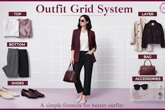 create an easy outfit grid to help you put outfits together