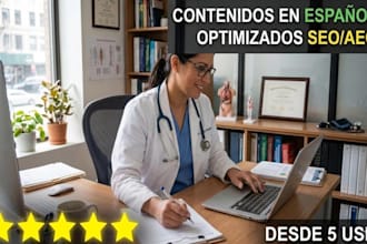 write articles about health, fitness and nutrition in spanish with SEO y aeo