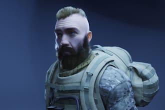 unreal engine 5 game character,ue5rig,ai npc model,uefn fortnite character model