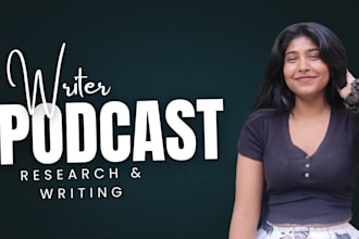 research and write your podcast show