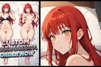draw custom anime dakimakura body pillow art furry roblox sfw nsfw fantasy waifu