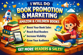 do book promotion, book marketing, amazon book and children book promotion