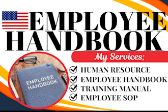 create professional employee handbook, HR policies and company policy manual