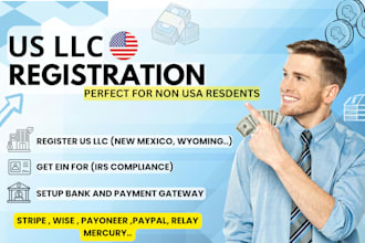 help you create a US llc and start your online business