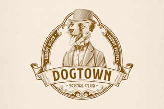do modern animal dog pet care veterinary logo