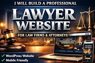 build a professional lawyer website for law firms and attorneys