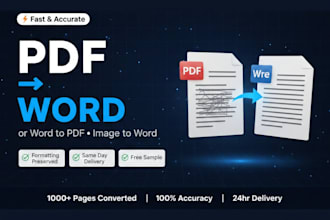 convert PDF to word or word to PDF