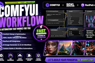 build comfyui sdxl stable diffusion ai workflow runpod deployment api automation