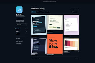create a simple but detailed portfolio