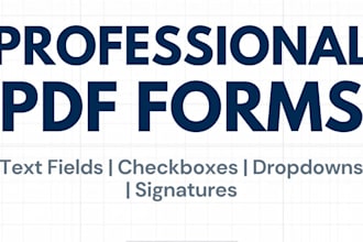 create professional fillable PDF forms for your business