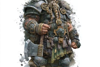 draw warhammer illustration based on your description