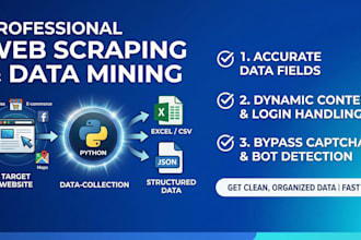 do professional web scraping and web automation