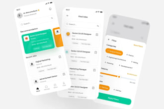 develop job portal app, job board app, job finder app, job hunting app
