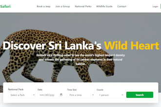 build a fast modern business landing page