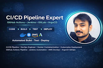 build cicd pipeline with github actions, jenkins, docker and kubernetes