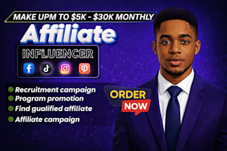 recruit affiliates influencers to grow your affiliate program