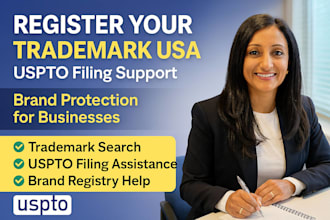 register your trademark in USA with uspto filing support