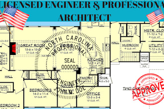 draw architectural, mep, and architecture working drawing for city permit