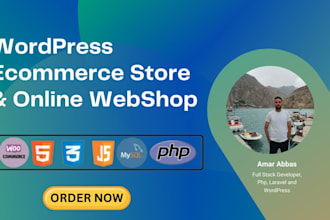 design ecommerce store and online webshop using woocommerce wordpress
