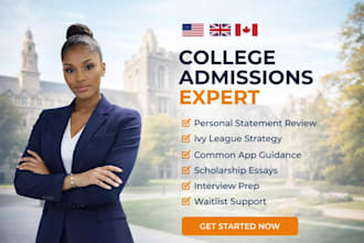provide expert college application and essay consulting
