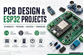do pcb, circuit simulation, schematic, using fritzing, easyeda, kicad and altium