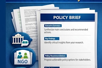 convert your research into a professional policy brief