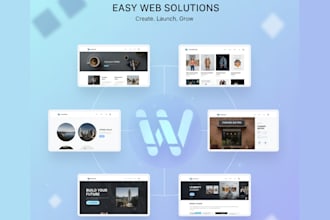 design and develop a modern, easy to use website
