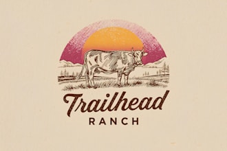 design a vintage western cattle brand cowboy logo