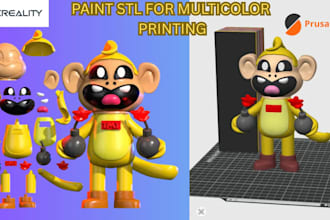 convert stl to 3mf add color to 3d model for multicolor 3d printing