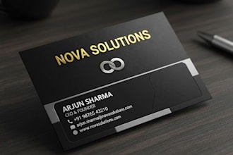 design a professional business card for your brand