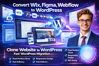 convert lovable ai website to wordpress figma to wordpress wix website cloning
