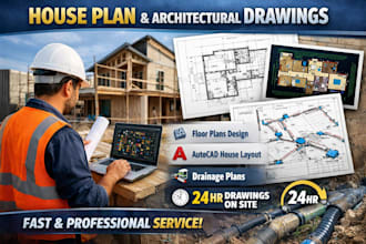 house plan design floor plan architectural drawing autocad house layout 24hr