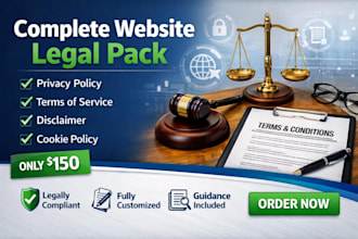 draft website policies and procedure, terms of service, and privacy agreements