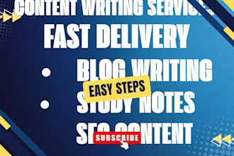 write blog articles, study notes, and educational content