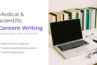write professional medical and healthcare content
